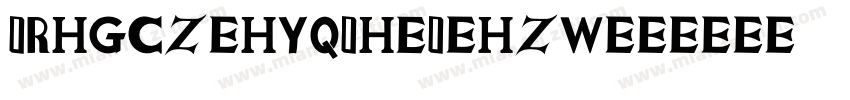 IRHGCZ HYQiHei-HZW字体转换